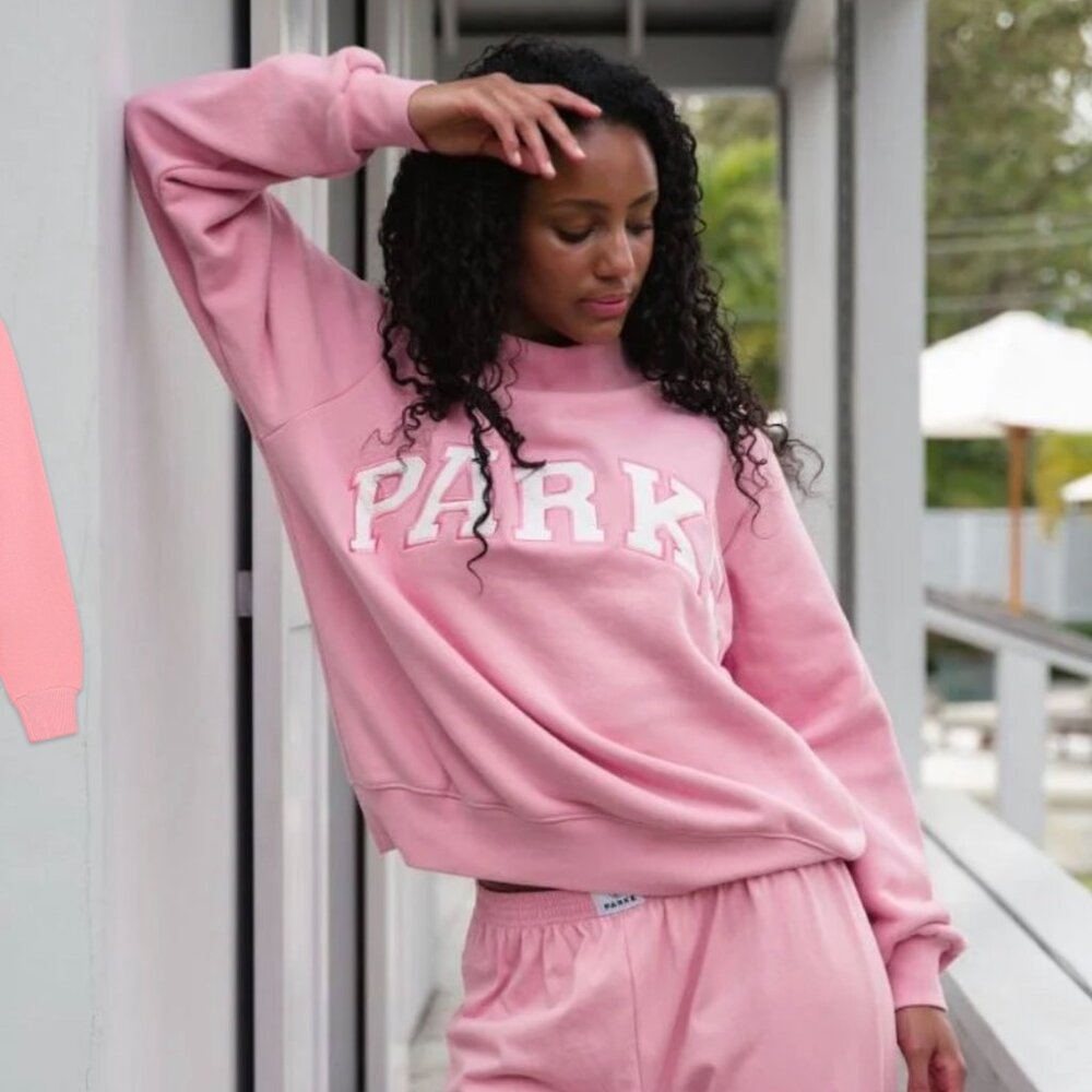 Parke Summerland Heritage Varsity Mockneck Conch/White L/XL